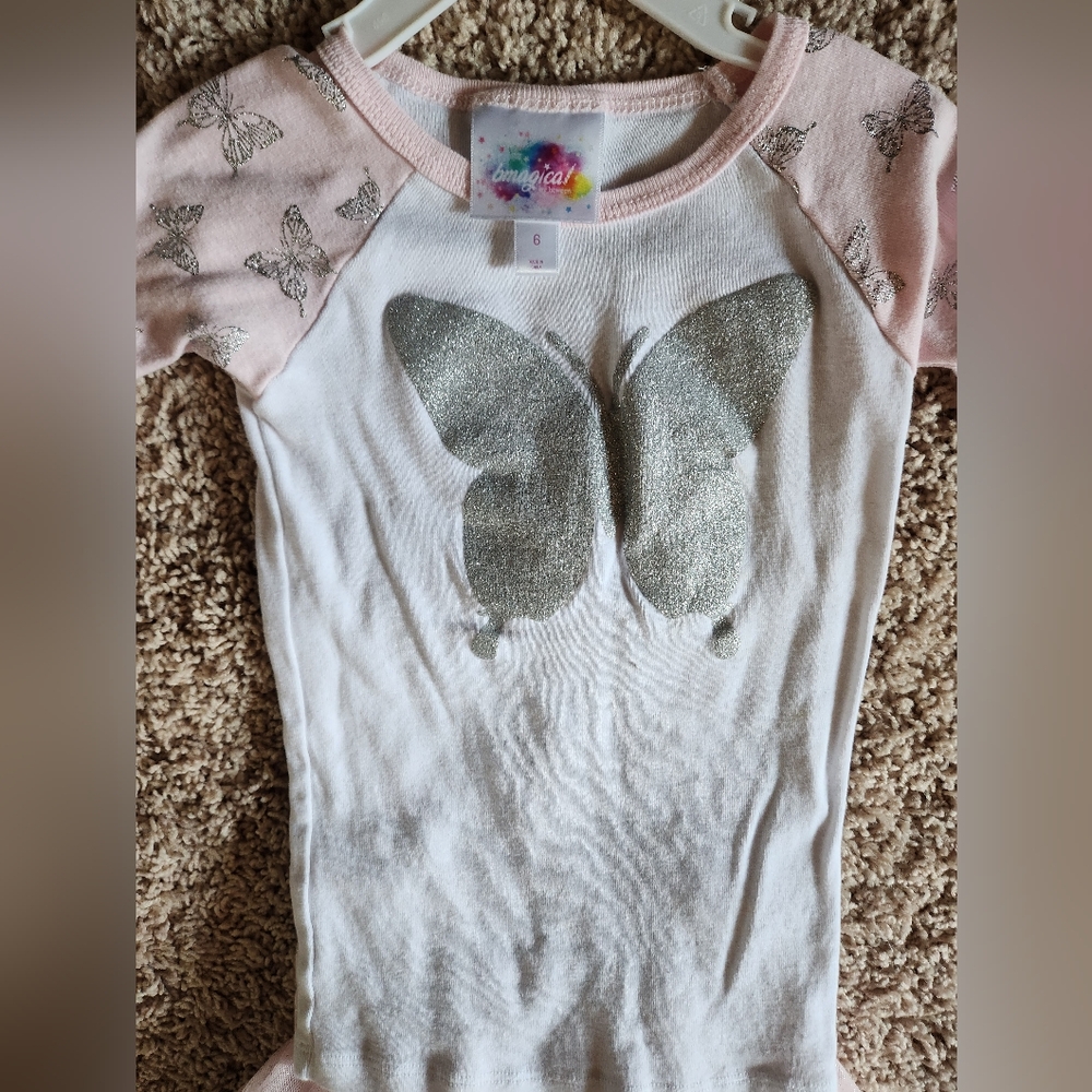 Pink Butterfly Kids Matching Set - Picture 3 of 3